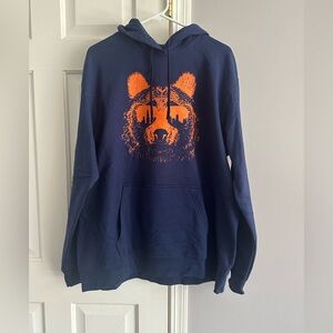 Chicago Bears Navy Blue Graphic Hoodie